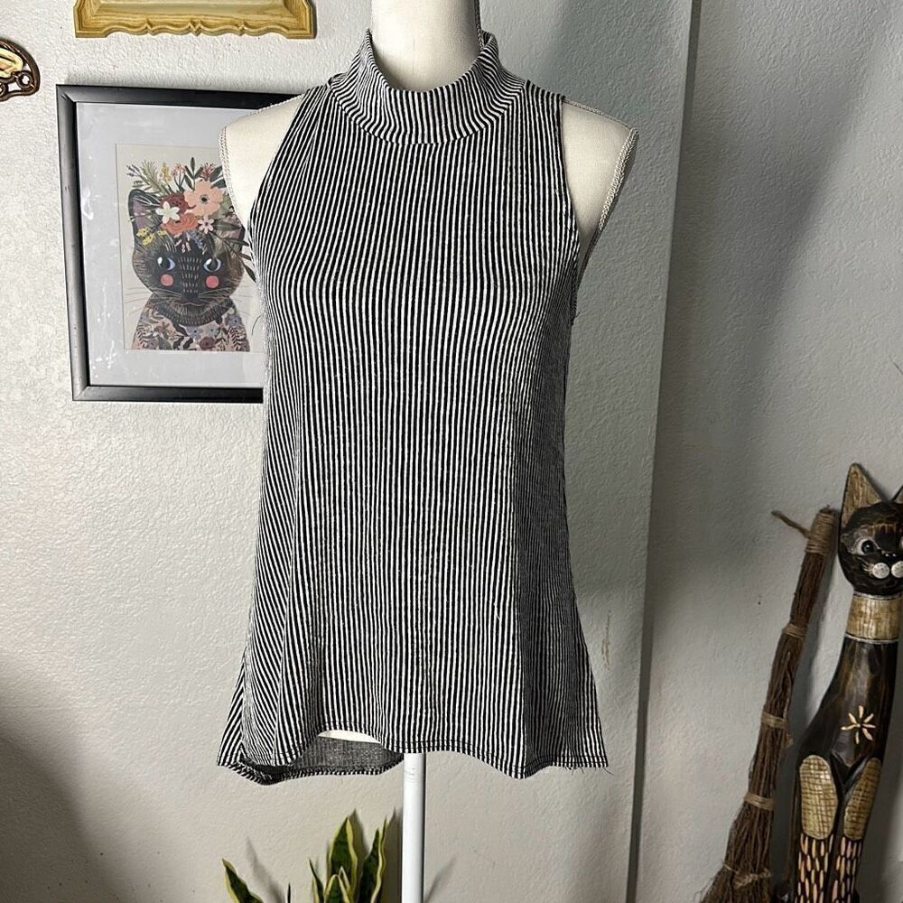 Pinc Size XL Black & white Striped Blouse